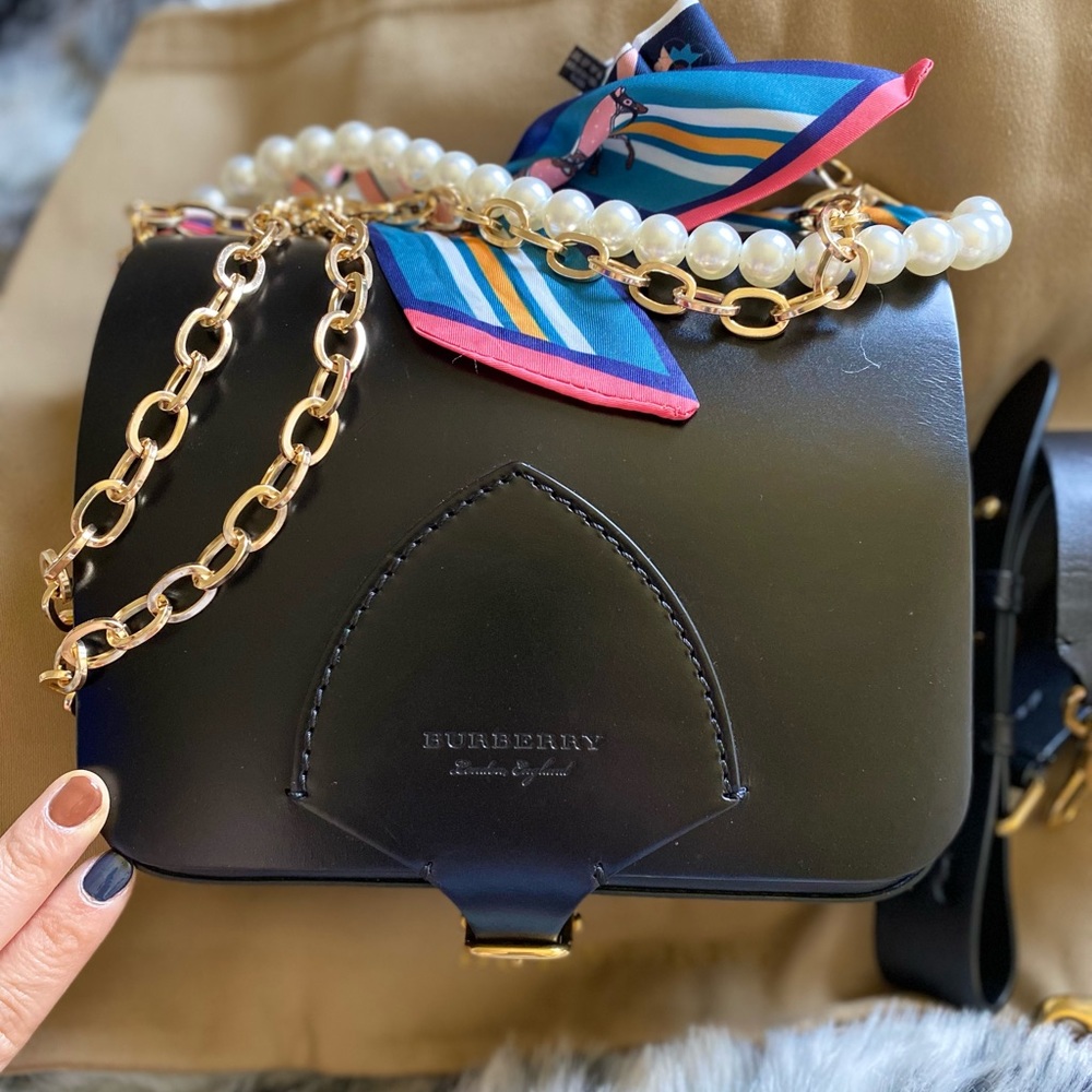 Burberry black leather crossbody - Picture 1 of 8